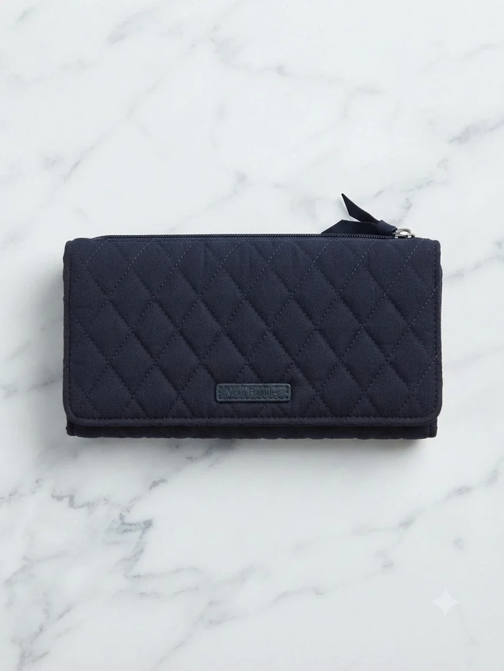 Vera Bradley NWOT Quilted Navy Wallet